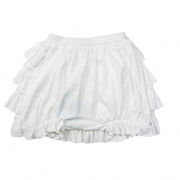 NEW LEMON LOVES LAYETTE girls' bonnie bloomer diaper cover in white - Picture 2 of 3